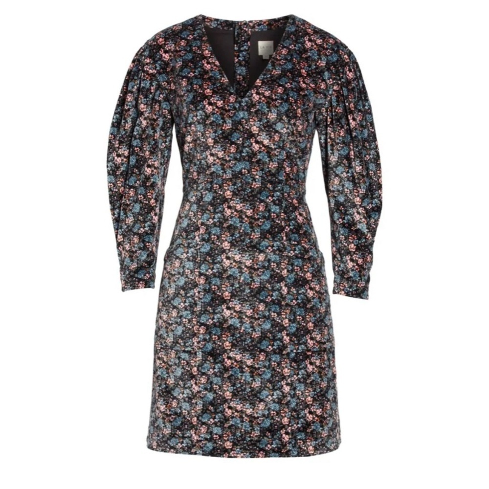 NWT REBECCA TAYLOR La Vie Lisette Velvetten Dress, Size M